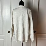 Westbound VINTAGE  WHITE CABLE KNIT PATCHWORK CARDIGAN PREPPY CLASSIC Photo 2