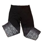 Athleta High Rise Lightning Chaturanga Capri Cropped Black Gray Womens Size S Photo 0