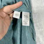 Tahari  Cardigan Small Teal 100% Linen Hooded Open Lightweight Tunic Photo 5