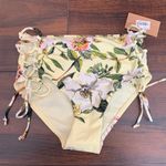 Rachel Roy NWT RACHEL  Yellow Floral Bikini Bottoms Photo 3