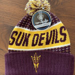 Top Of The World NWT - Arizona State University Sun Devils NCAA Cuffed Knit Hat with Pom. Photo 0