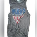KISS Women's Spirit of 76' Tank Top Sleeveless Shirt Rock Band 4th of July 🎆 Gray Size XS Photo 1