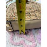 Simply Noelle  Straw Woven Crossbody Bag Beige Tan Multi Color Accent strap Photo 7