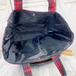 Victoria's Secret Victoria’s Secret Plaid Flannel Faux Sherpa Tote Bag Pink Green Large Photo 6