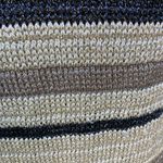 Chico's Chico’s Metallic Long Open Cardigan Duster Striped Black Copper Tan 0 Small Photo 3