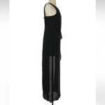 BCBGMAXAZRIA Formal Black Sequin One-Shoulder Slit Gown Size 4 Small S Photo 3