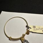 Bella Ryann Women’s Gold Tone Bangle Bracelet With Clear Charm 7.5 (7 1/2) Inch Photo 1
