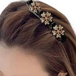Multicolor rhinestone crystal hair clips, Set of 3 new sparkle hair accessories Photo 2