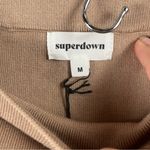 superdown NEW  Bonnie Varsity Skirt size medium tan white Photo 3