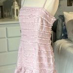 Summer Fun Dress Party Pink Rose Spaghetti Strap Mini Womens Medium Size undefined Photo 2