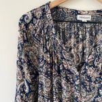 Westport  Women's Navy Paisley Blouse Photo 1