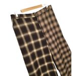 BP New  Clothing Ombre Mix Plaid High Rise Wide Leg Trousers Brown 1X Photo 2