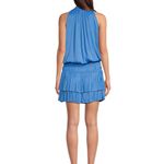 Current Air Blue Ruffled Halter Mini Dress Photo 2