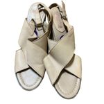 Sophia Milano  Tan Leather Sandals 18248 Buckle 3" heel Size 8.5 Photo 1