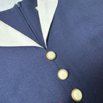 Danny & Nicole Vintage  Navy & White Sailor Dress Size 12 Photo 4