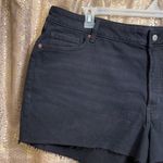 Old Navy black OG straight high-rise cutoff jean shorts, size 22 NWT Photo 1