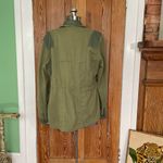 Joseph Greco JKT Jakett New York Mixed Media Leather Trim Utility Jacket Sz M Green Size M Photo 5