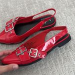 Seychelles  Avanna Slingback Buckle Flats Women Red Pointed Toe Memory Foam Photo 5
