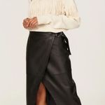 Ted Baker  black leather asymmetric skirt 1 Photo 0