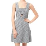 Olive & Oak  Super Cute Gray/White‎ Cut Out Fit & Flare Dress NWOT Size Small Photo 1