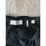 Sandro Ruffled Ellora Black Knit Mini Dress Size 38 US 6 Photo 7