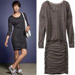 Athleta  Tulip Long Sleeve Ruched Dress Size M Photo 1