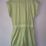 Hunter & Brown M Playsuit Tan Utility Cargo Jumpsuit Poplin Button Collar Size M Photo 6