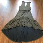 Urban Outfitters NWT  Ecoté high low gold shimmer dress size medium‎ Photo 3
