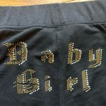 Y2K Studded Flare Cropped Low Rise Rhinestone Pants size L Black Size L Photo 3