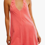 Free People Hot Shot Romper in Hibiscus sz medium NWT Pink Photo 0