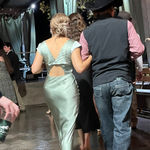 Hello Molly Green  Dress Satin Photo 1