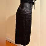 Dalia Collection Beautiful Elegant Black Ruffled midi Skirt Zip On Side … Photo 6