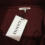 Ganni NWT Bootcut Lace Panel Trousers - Burgundy - XS* Photo 9