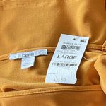 Bar III Large Cropped Top Tie Spaghetti Straps Stretch Square Neck Dark Yellow Photo 5