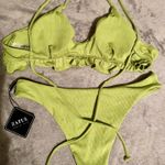 Zaful Ruffled & Ribbed Bikini Photo 1
