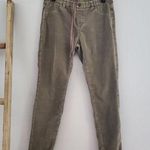 Uniqlo Women's Tan Straight Leg Drawstring Corduroy Pants Size L Photo 0