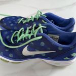 Nike women Polka Dot Blue and Lime Sneakers Photo 0