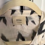 Elie Tahari  Cotton Ivory black Button front blouse Photo 1