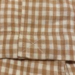 Madewell Linen Relaxed Dorset Blazer in Tan Gingham Check Jacket Size XL Photo 7