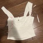 Beginning Boutique  White Tank Top Open Back Photo 0