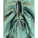 Open Edit  | NWT | Small | Cutout Detail Blouse in Green Park Photo 6