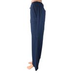 Loft Women's Blue Straight Wide Leg High Waist Elastic Waist Trousers Pants S Photo 1