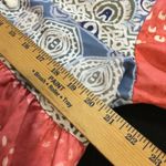 XXL Boho Tunic Dress Coral Blue White Tassel Accents Womens Pink Photo 4