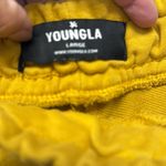 Young LA YoungLA Mustard Yellow Athletic Gym Shorts Size Large EUC #2636 Photo 4