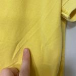 Converse  women’s yellow button neck short‎ sleeve polo shirt casual top XL Photo 3