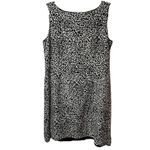 Papell Boutique Leopard Print Sleeveless Shift Dress Size 14P Photo 7