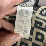 Niche geometric print vintage dress, black and gold, size small Black Photo 6