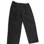 Pretty Little Thing  Pants Womens 18 Black Distressed Jeans 5 Pocket High Rise Photo 0