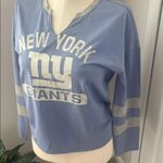 NFL teen top Blue Gray New York Giants Long Sleeve Shirt New Size Large 11/13 Photo 5