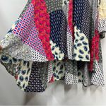 JODIFL  L patchwork paisley crochet Top w/pockets high low hem Photo 3